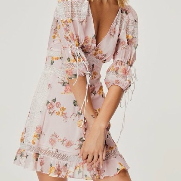 For love & lemons Floral Mini Dress - Picture 5 of 9